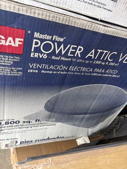 Master flow power attic vent
