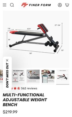 Workout bench