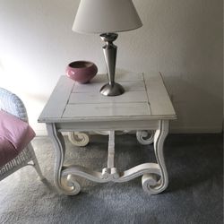 Distressed End Table