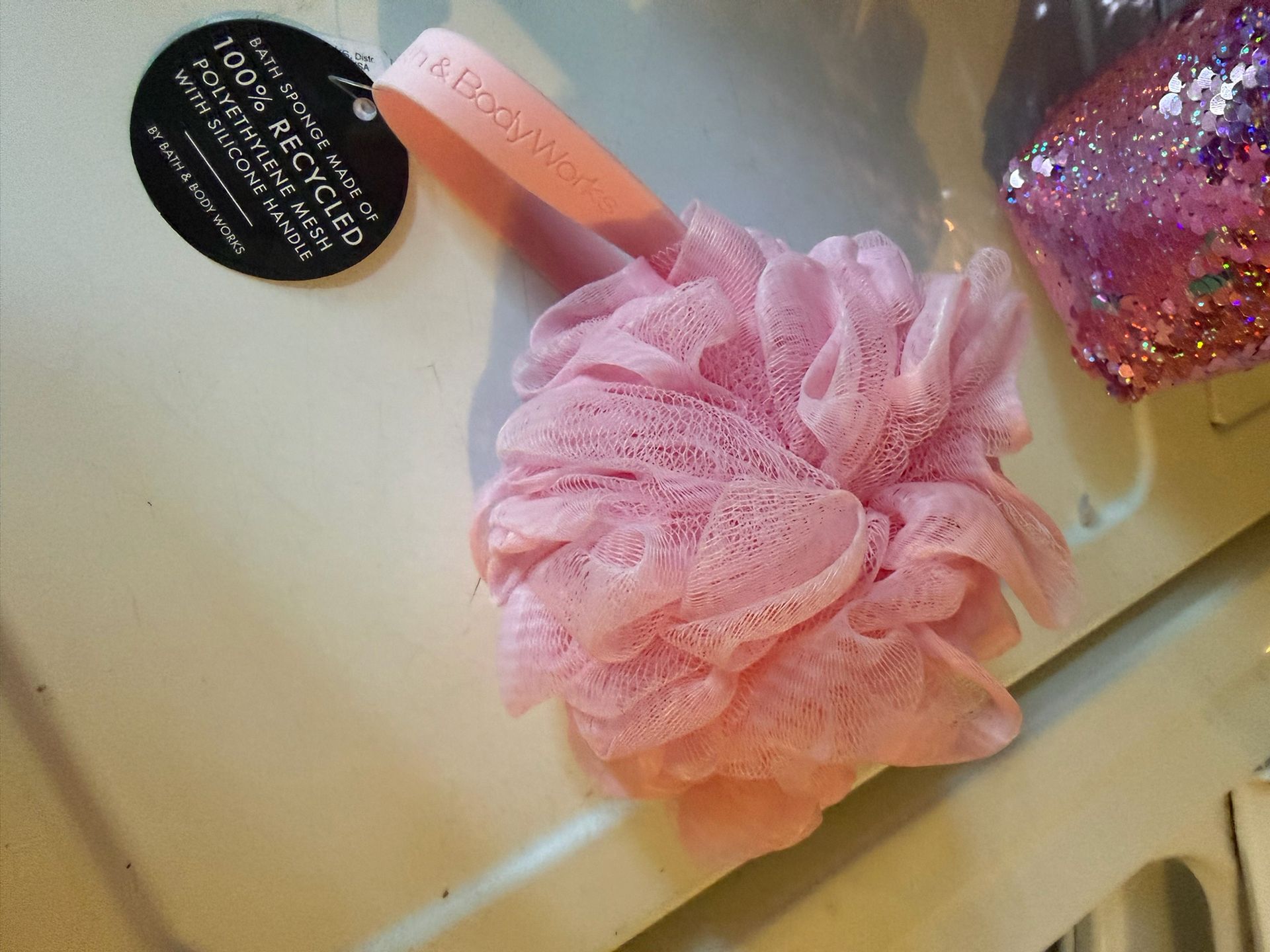 Brand New Never Used Bath And Body Works Pink Pop Poof