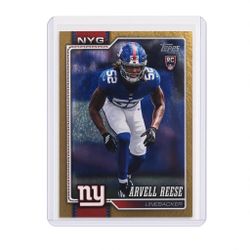 Topps Arvell Reese NY Giants Rookie Card