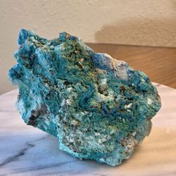 1.9 Lb (851g) Chrysocolla Specimen Quartz Crystal 