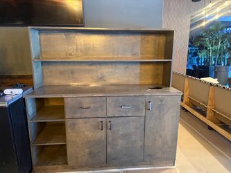 Large Wood Storage Cabinet