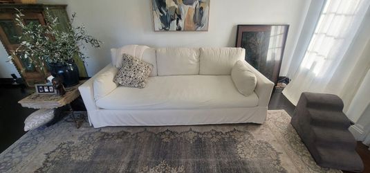 York slip cover sofa 94in wide