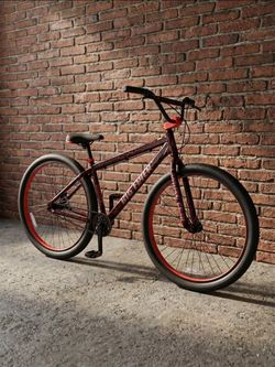 NEW 2026 SE BIG FLYER HD 29 RED CRACKLE SINGLE SPEED FREESTYLE WHEELIE RIPPER BIG BMX BIKE