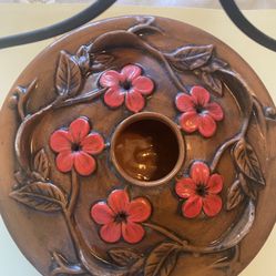 Ceramic Hummingbird Feeder 