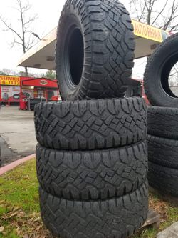 33  R15 LT SET OF 4 GOODYEAR WRANGLER DURATRAC M/T -- IN GREAT  CONDITIONS for Sale in Decatur, GA - OfferUp