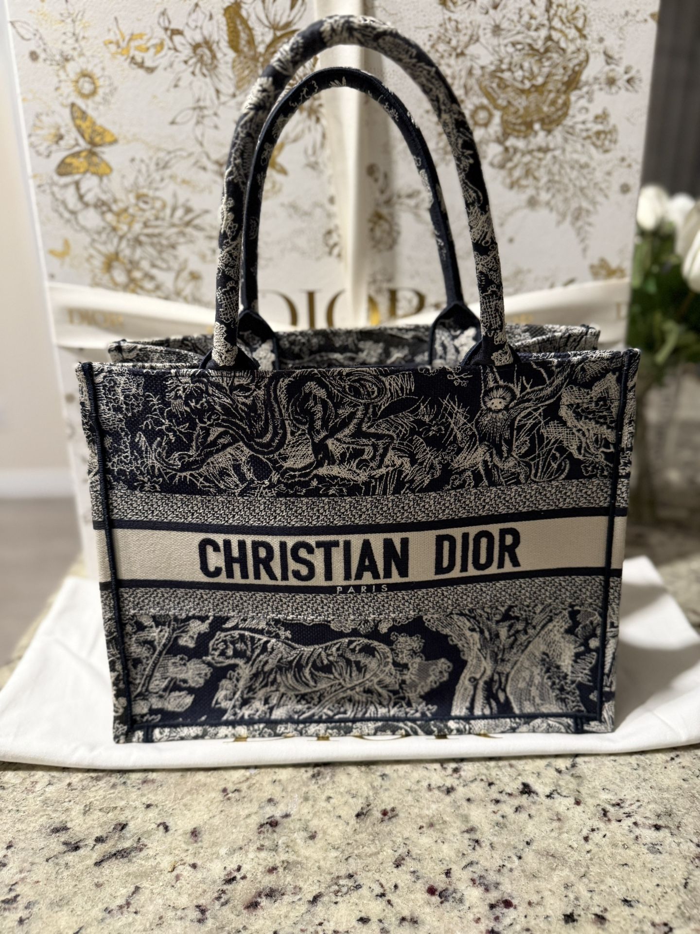 Toile De Jouy Dior Book Tote Dioriviera Medium Dior Book Tote