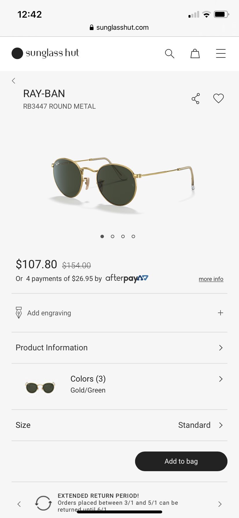 Ray Ban Sunglasses