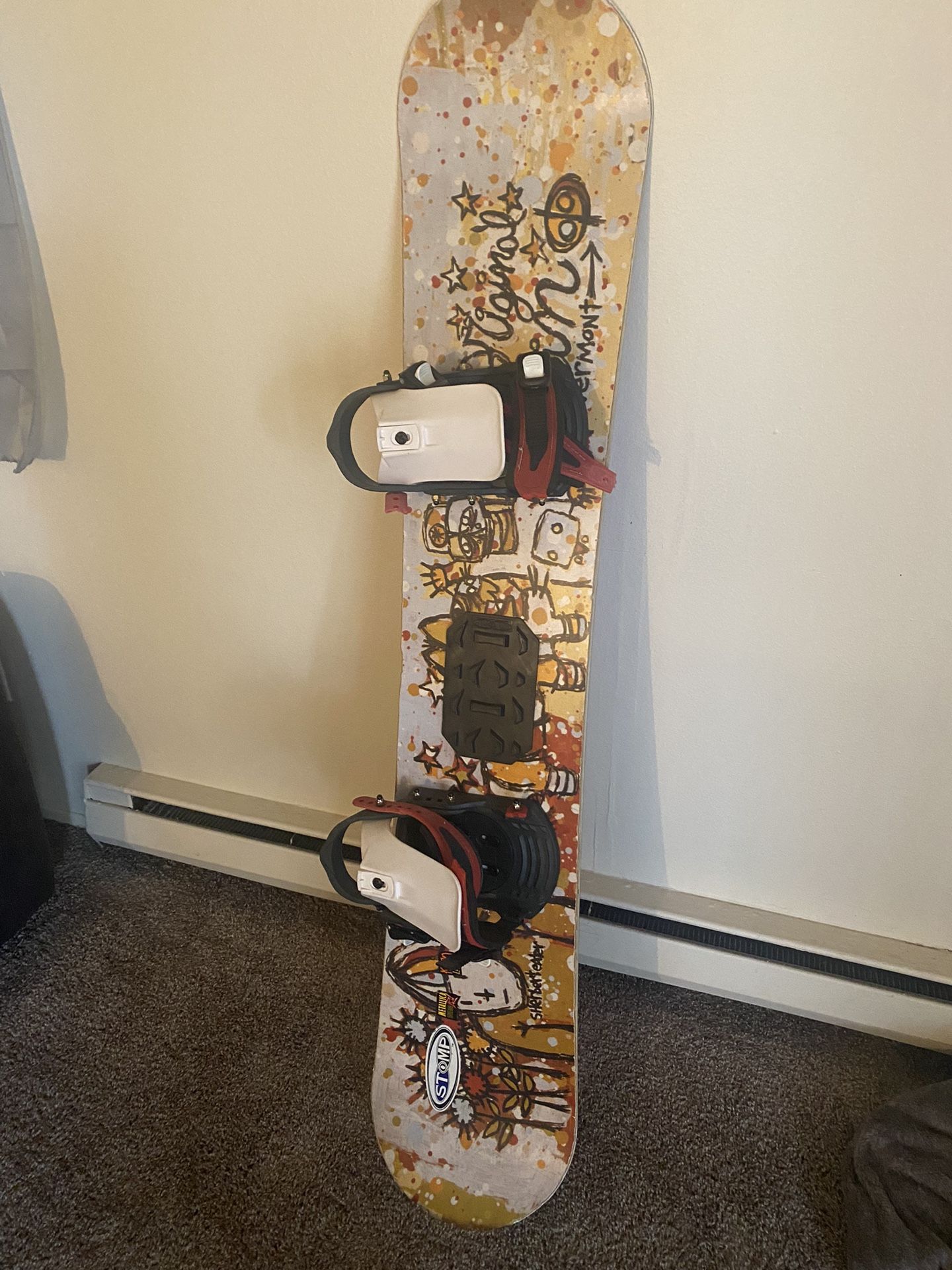 Snow Board And Size 8 Boots