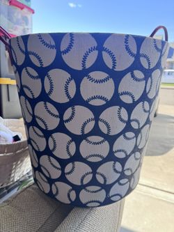 Baseball Hamper, Courier, luggage, Vintage Luggage, Paper Storage