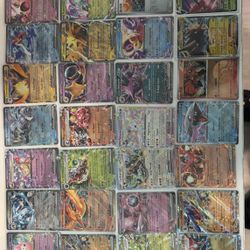 36 Pokemon Card Lot - Ex, V, Vmax, Etc