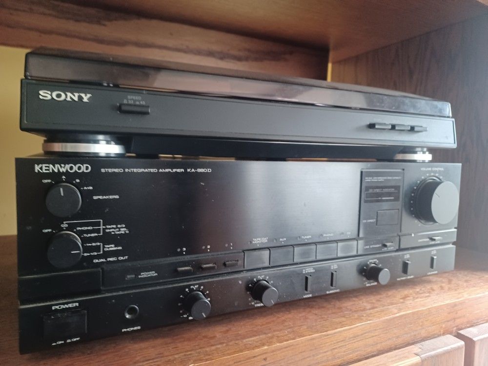200W KENWOOD INTERGRATED AMPLIFIER/SONY PHONO/JBL 902VX LOUDSPEAKERS $1000 FINAL PRICE