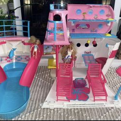 $70 Barbie Sisters Cruise Ship With Furniture and Dolls for Sale in Boca  Raton, FL - OfferUp