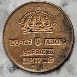 1965 Sweden 1 Öre Coin