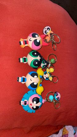 Powerpuff girl keychains