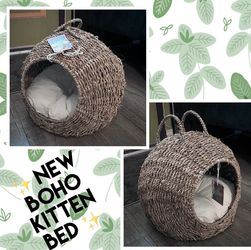 New Bohemian Small Pet  Bed - Can Hang Or Leave On Floor 