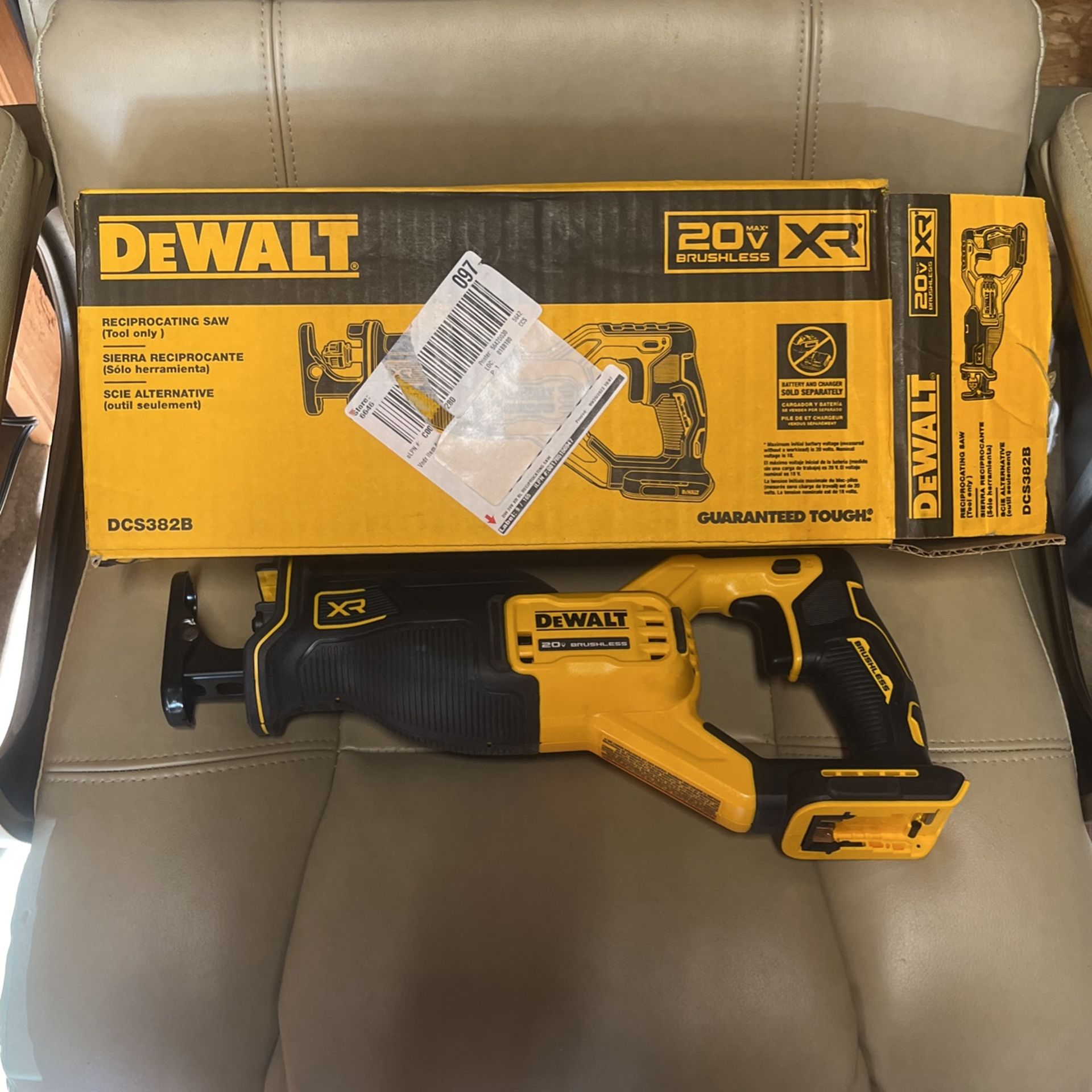Brand New Dewalt Reciprocating Saw XR Dcs382b