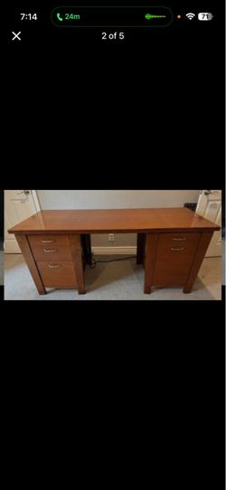 Wooden executive desk