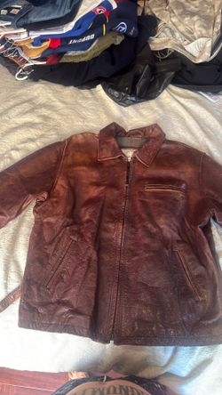 Brown Diesel leather jacket