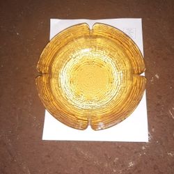 70s Amber Glass Ashtray