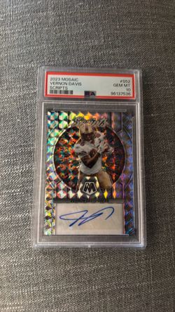 2023 Mosaic Vernon Davis Scripts Auto PSA 10