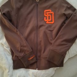 Padres Jacket Brand New Mitchell & Ness Size M (FITTED]