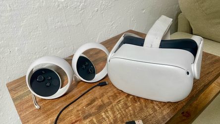Meta Quest 2 with controllers