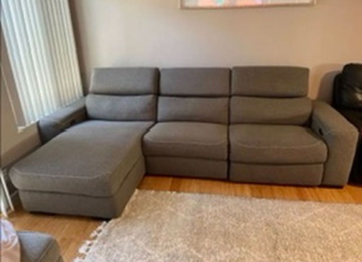 Chaise lounge electric recliner couch