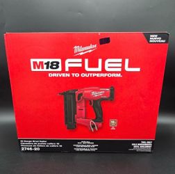Milwaukee new 18ga Brad nailer fuel