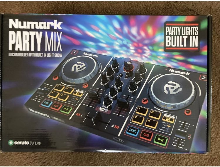 Numark Party Mix DJ Controller with Built In Light Show and Speakers