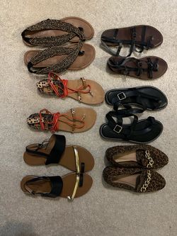 Mixed Lot of 5 Women's Sandals and Flats -