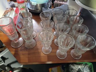 Antique Ice Cream Sundae Glasses