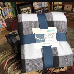 Brand New The Big One Fleece Blanket 69”x92” 