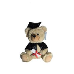 Graduation Bear Plush Cap and Gown With Diploma Burton + Burton 11" Sitting New