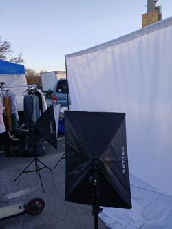 Picture Spot Light & Background Curtain