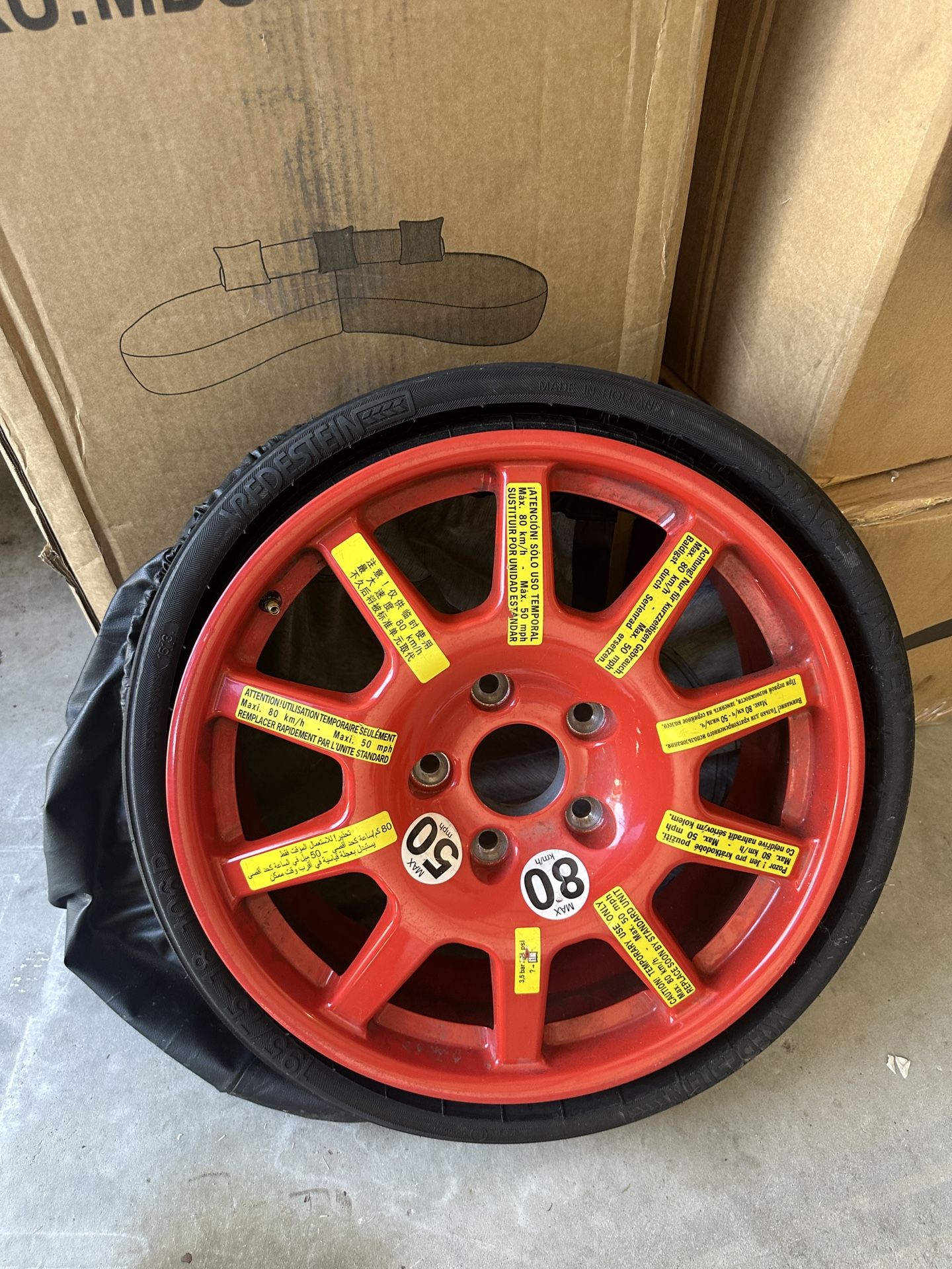 Porsche Panamera Spare Tire