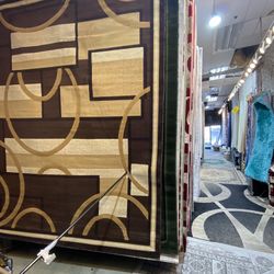 8x10 Area Rugs Carpet Rugs Modern Design Thick Colors Brown Beige