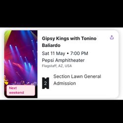 2 Tickets Gipsy Kings 