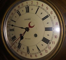 Explorer 31-Day Chime Wall Regulator Clock Key-wind