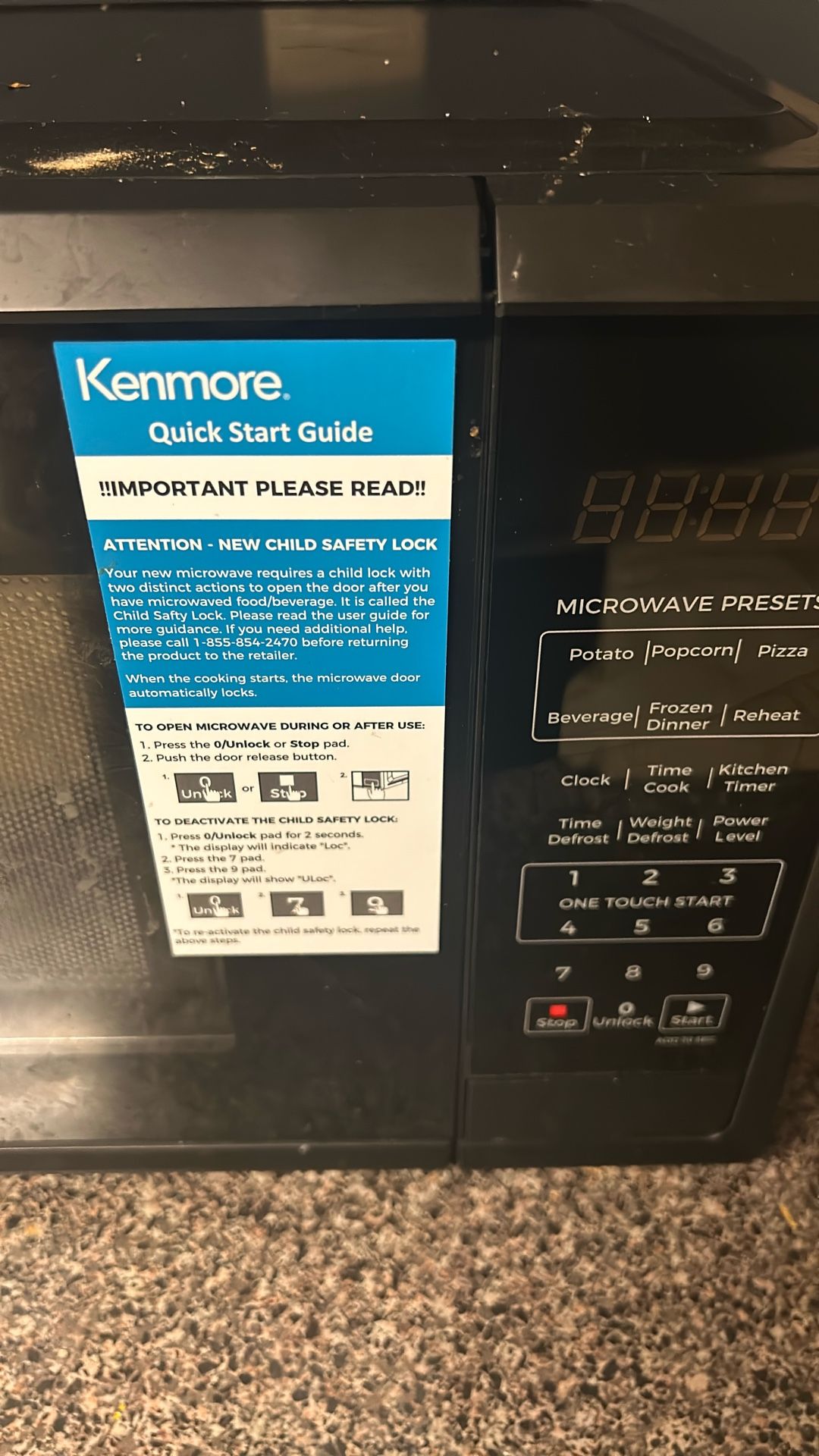 Kenmore Microwave New