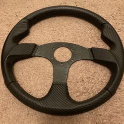 Carbon Fiber LOOK Steering Wheel