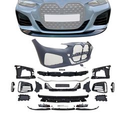 Fits 21-25 BMW 4-Series G22 G23 MP Style Front Bumper Cover Conversion w/ Lip
