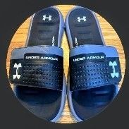 2 Pair Mens Sandals/Slides - Size 11, Under Armour like new (worn once) & Generic Brand (NEW), SELL AS PACKAGE DEAL $25