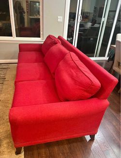Beautiful red sofa