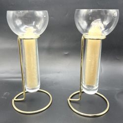 Vtg Germany Rosenthal Aqualux Floating Glass Candle Holder Studio Line Dinnebi