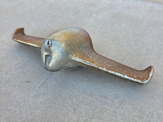 1951 Studebaker Rear Trunk Lock Handle Trim License Light Assembly