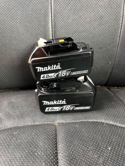 Makita 18v x2 4.0ah batteries