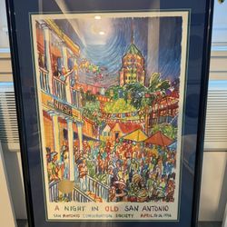 Professionally Framed “Festival Luna” Limited Print with Seal and Certificate 
