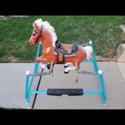 Vintage Flexible Flyer Rocking / Bouncing Horse Classic Toy